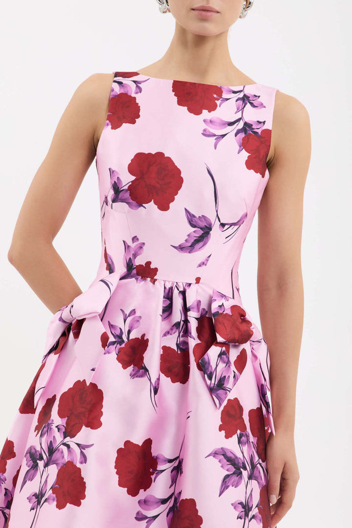 Melora Midi Dress in Lilac Vintage Rose