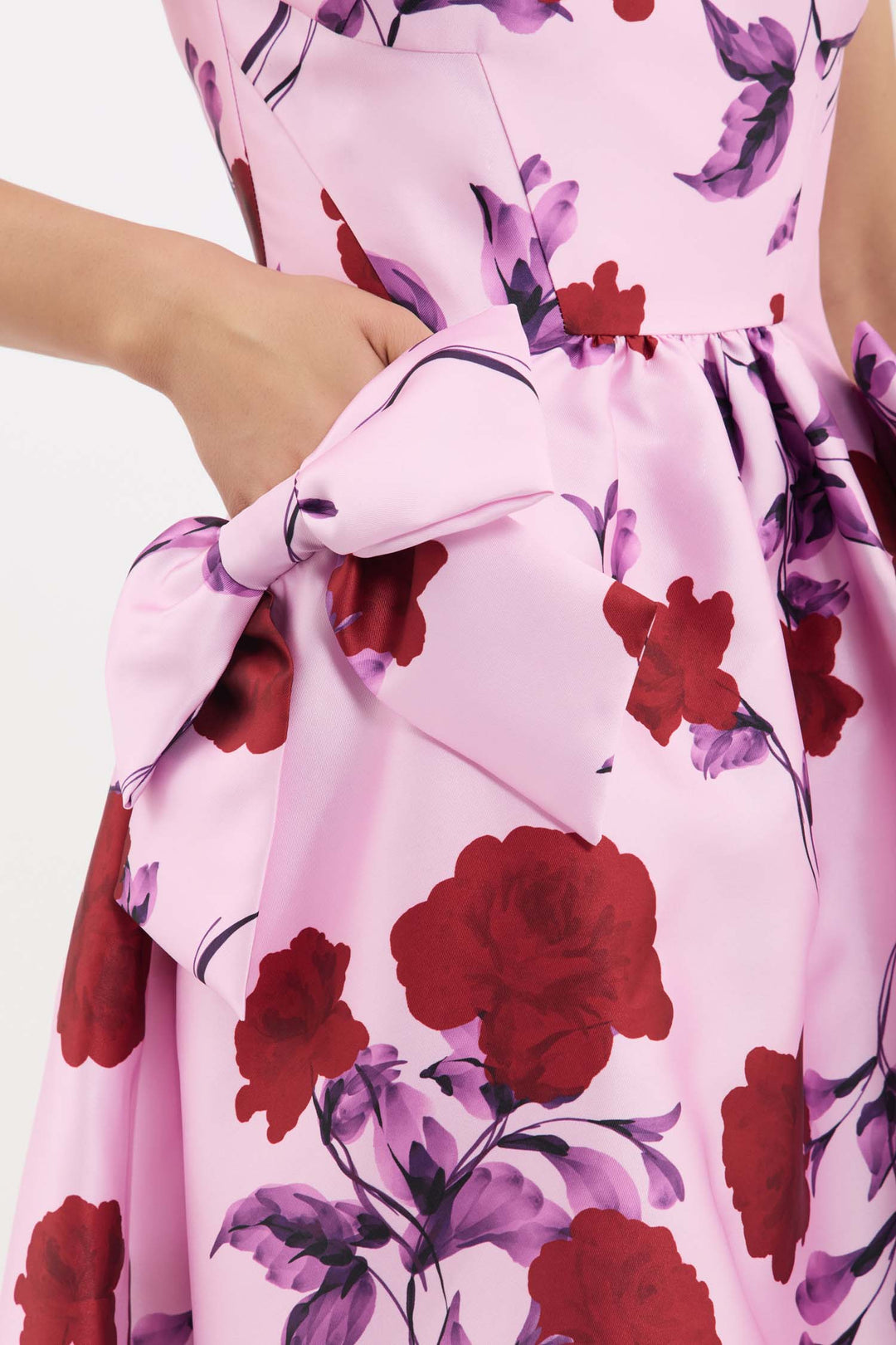 Melora Midi Dress in Lilac Vintage Rose