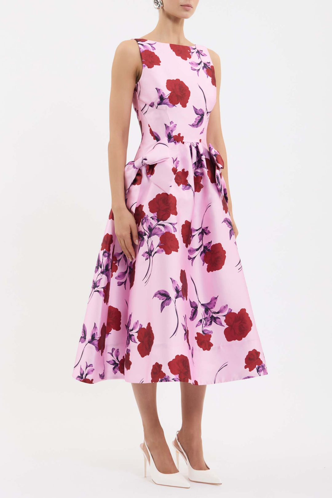 Melora Midi Dress in Lilac Vintage Rose