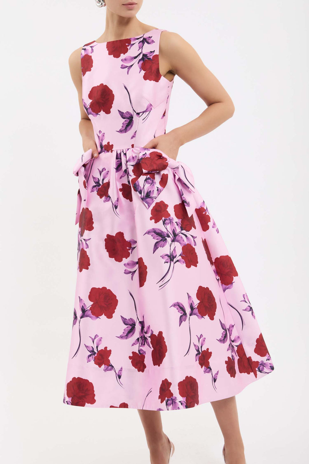 Melora Midi Dress in Lilac Vintage Rose