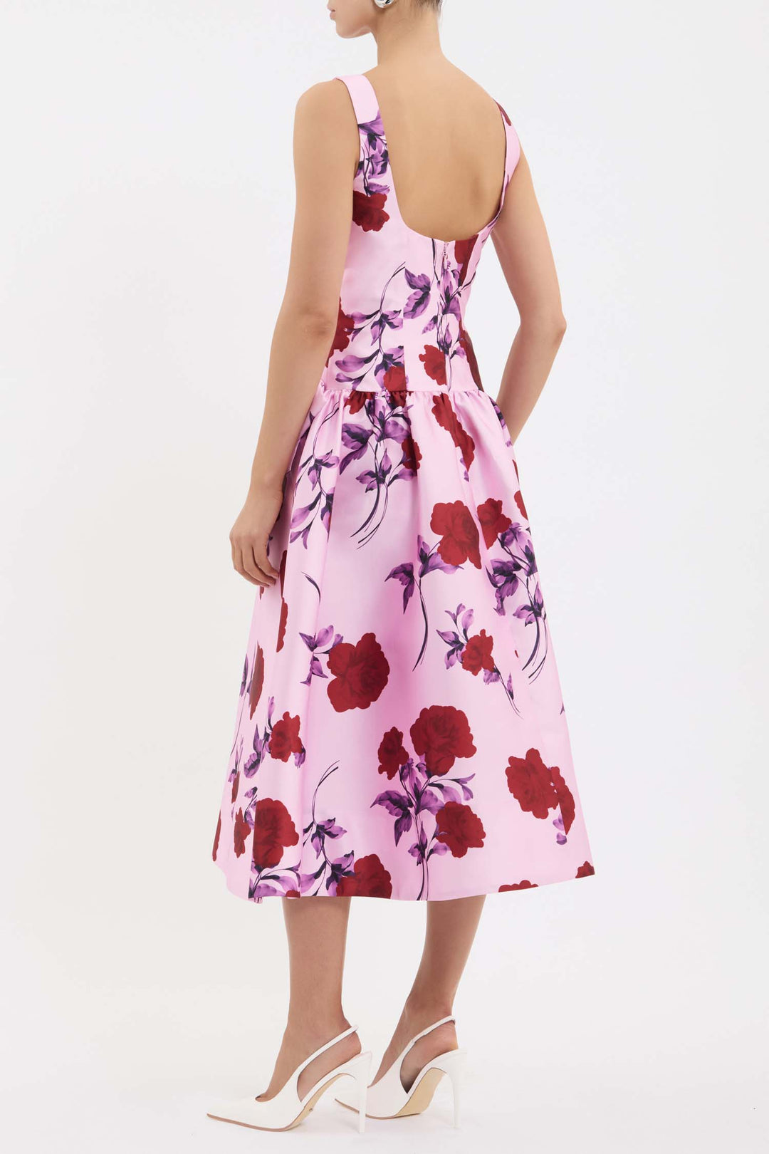 Melora Midi Dress in Lilac Vintage Rose