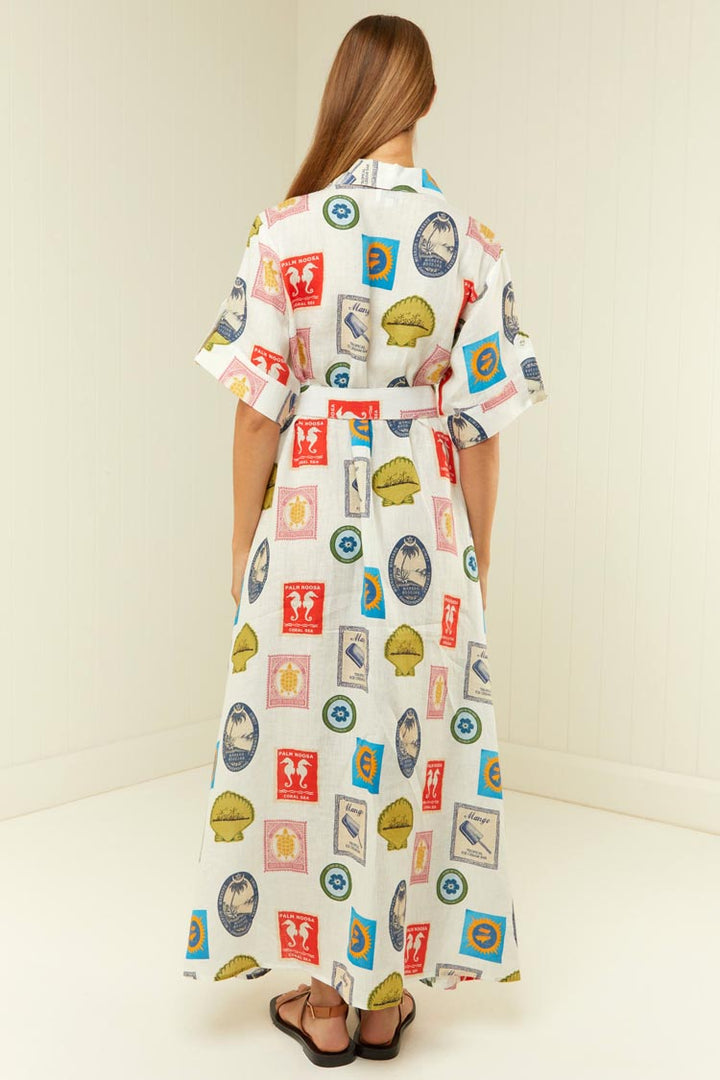 Memento Dress in Holiday Stamp