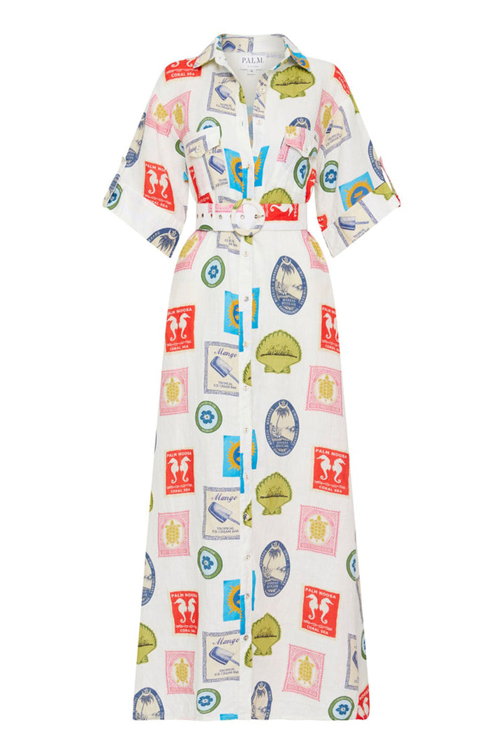 Memento Dress in Holiday Stamp
