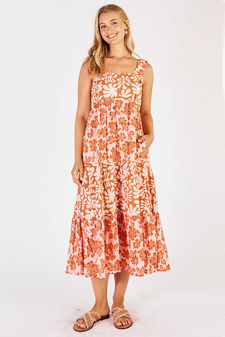 Mia Sundress in Apricot