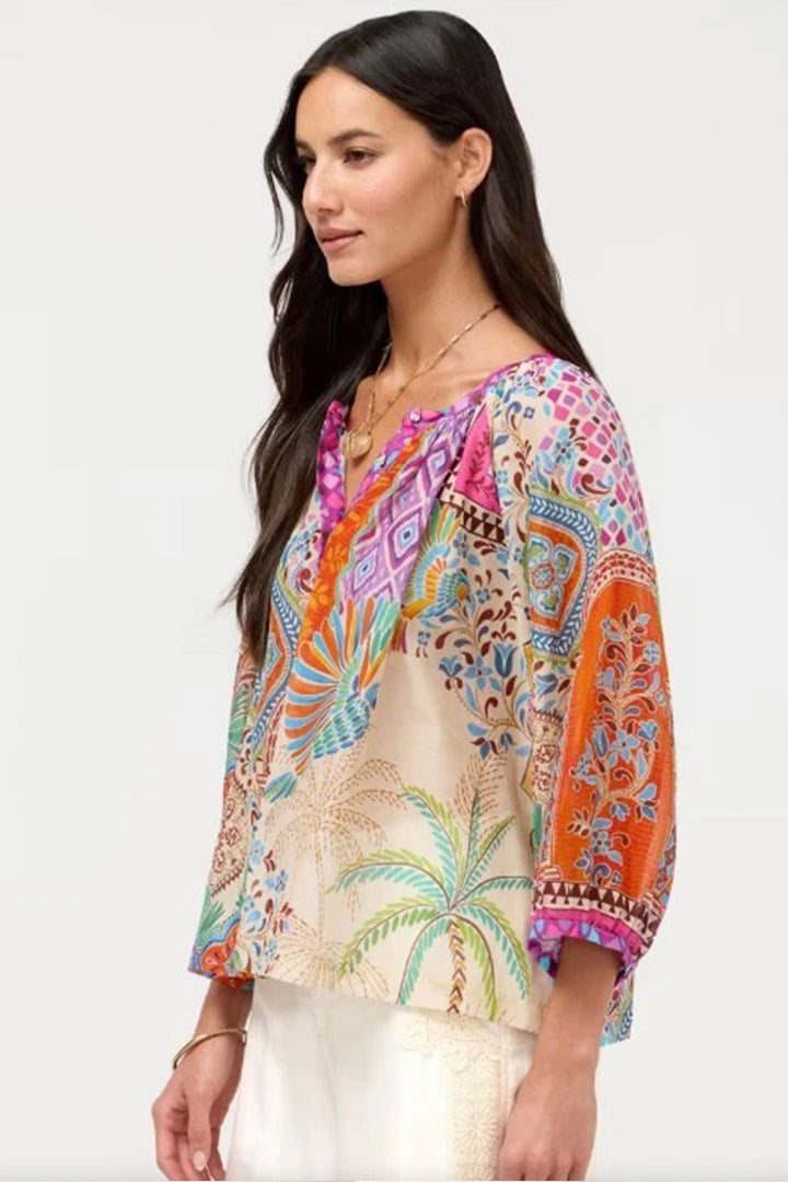 Michaella Peasant Blouse in Avelar