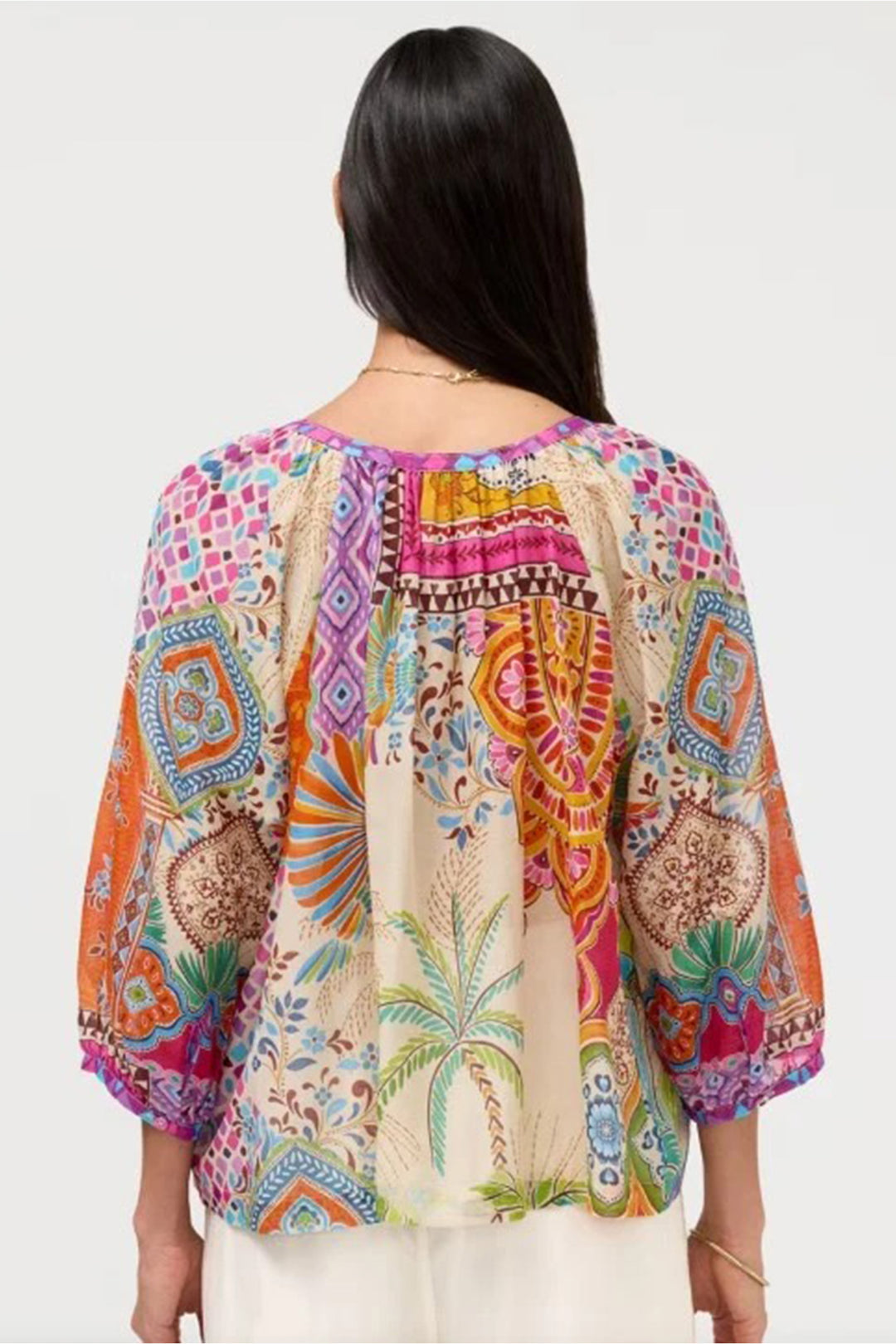 Michaella Peasant Blouse in Avelar