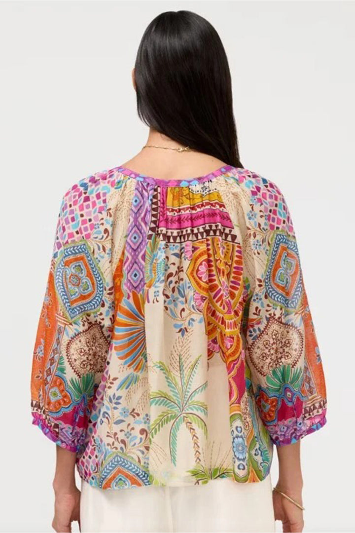 Michaella Peasant Blouse in Avelar