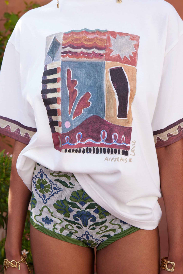 Michelle Classtic Tee in Cream