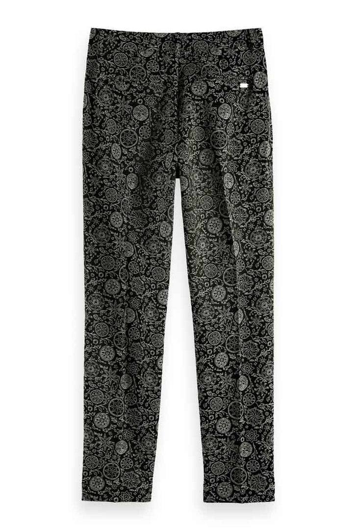 Mid-rise Jacquard Trousers in Planetary Icons
