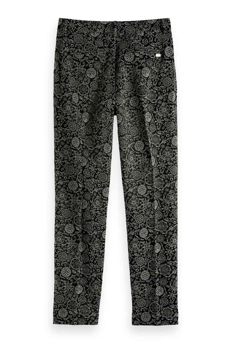 Mid-rise Jacquard Trousers in Planetary Icons | FINAL SALE