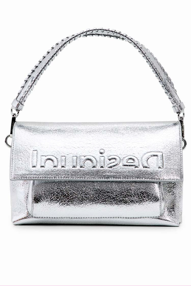 Midsize Half Logo Crossbody Bag