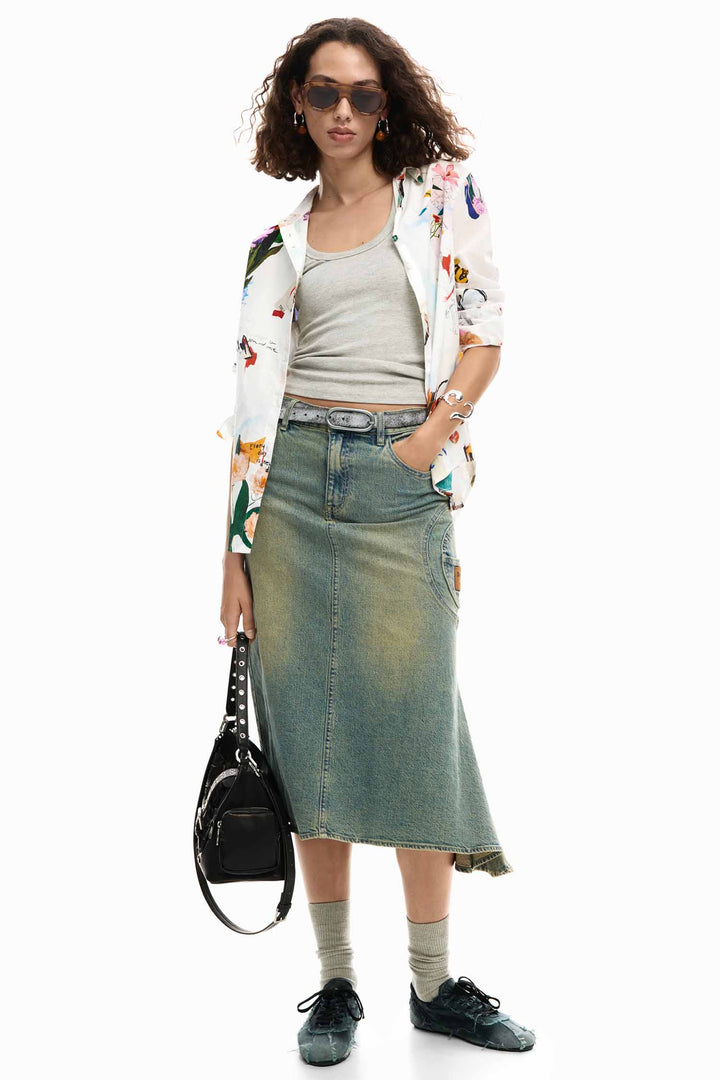 Mila Shirt in Blanco