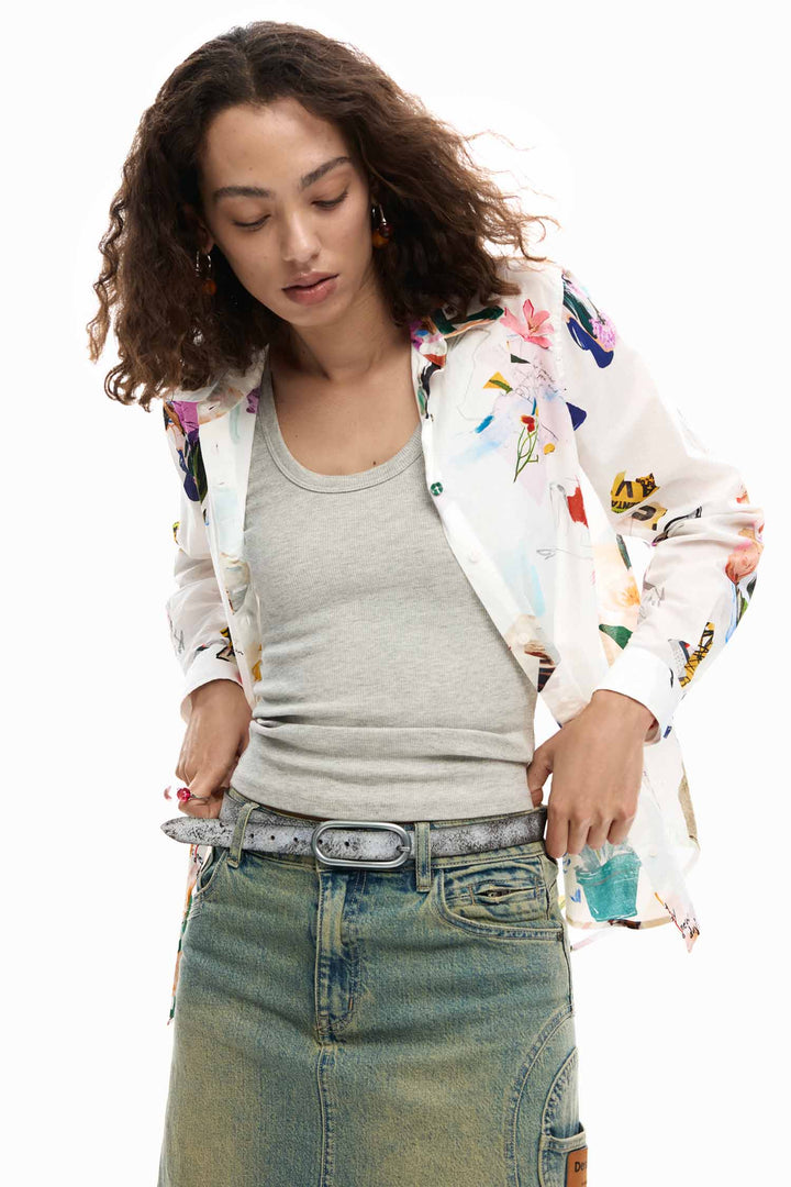 Mila Shirt in Blanco
