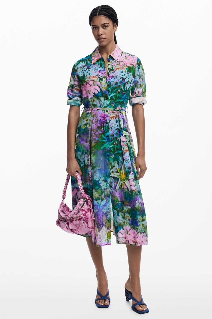Mili Collared Dress in Amarillo