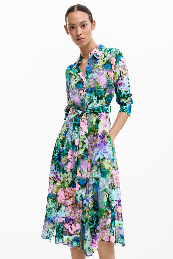 Mili Collared Dress in Amarillo