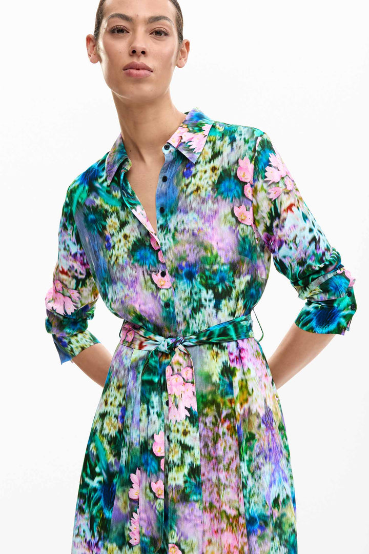 Mili Collared Dress in Amarillo