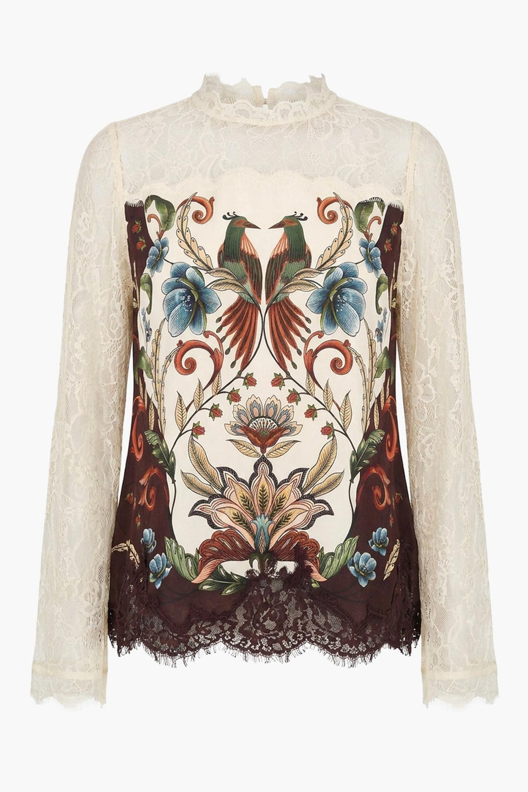 Millena Winter White Long Sleeve Blouse