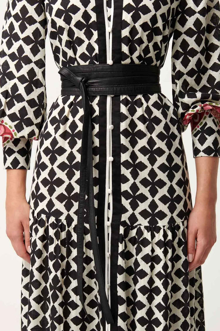 Milton Leather Belt in Black