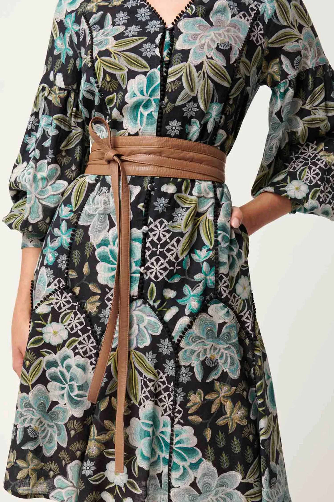 Milton Leather Belt in Husk