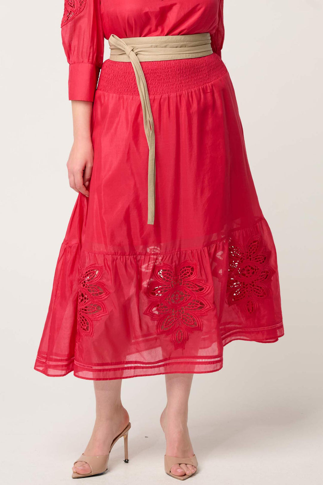 Milton Leather Belt in Oatmeal