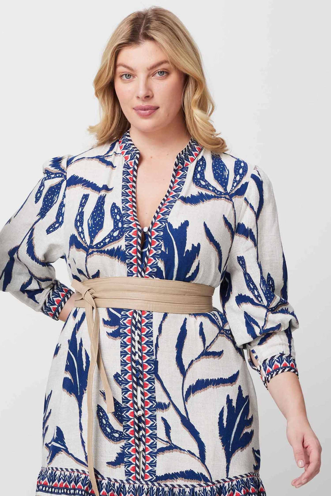 Milton Leather Belt in Oatmeal