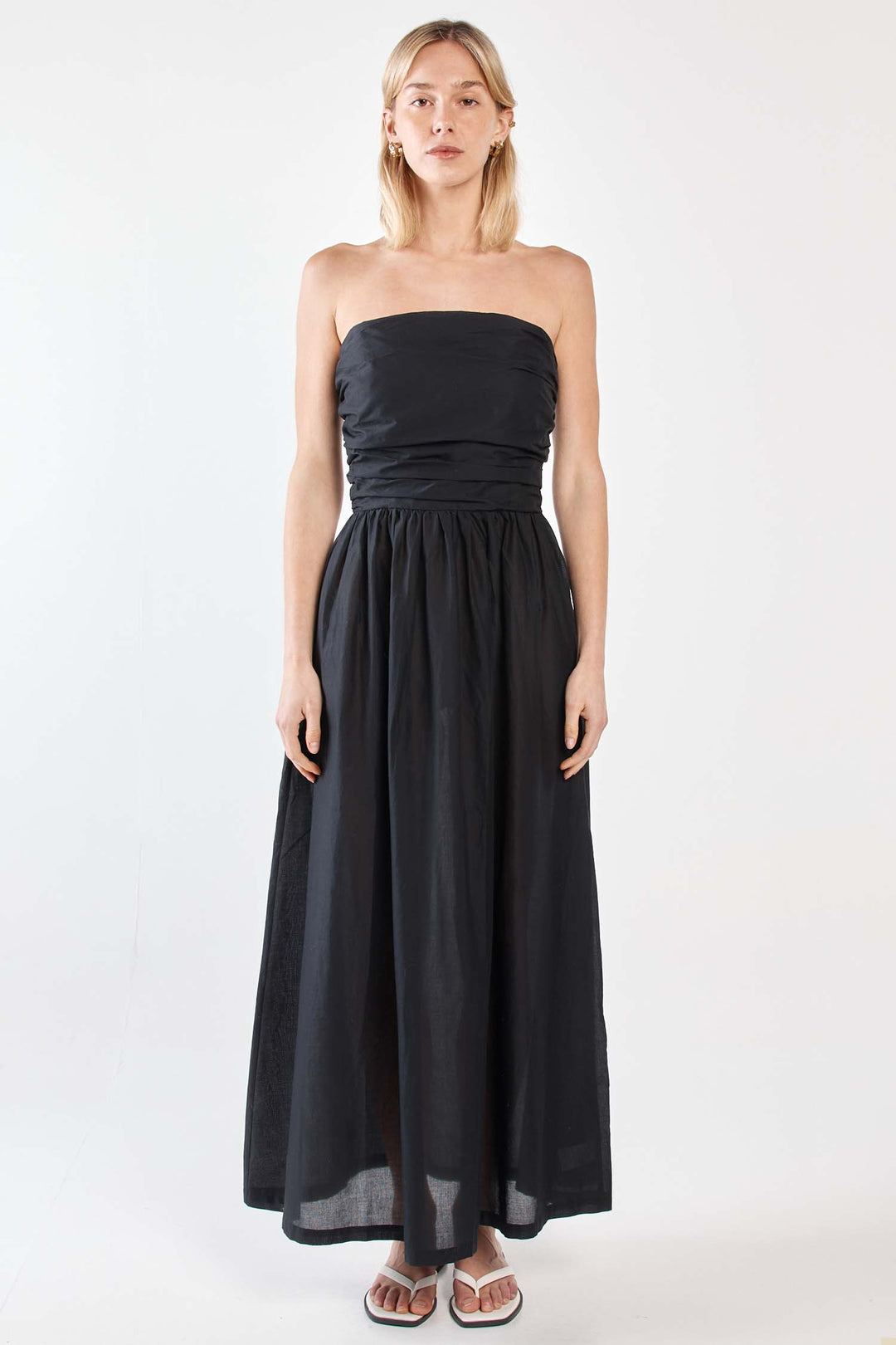 Mina Strapless Dress in Black