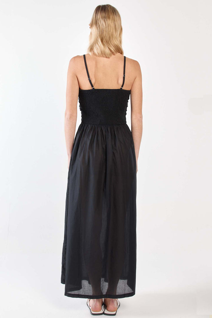 Mina Strapless Dress in Black