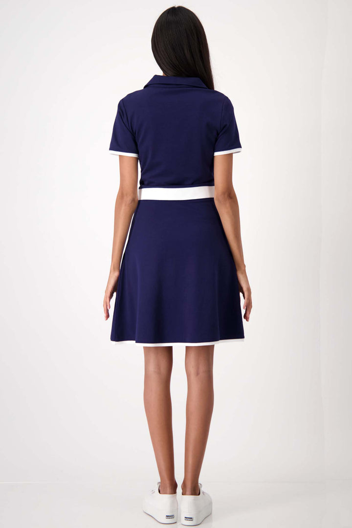 Mini Polo Dress w Contrast Stripe