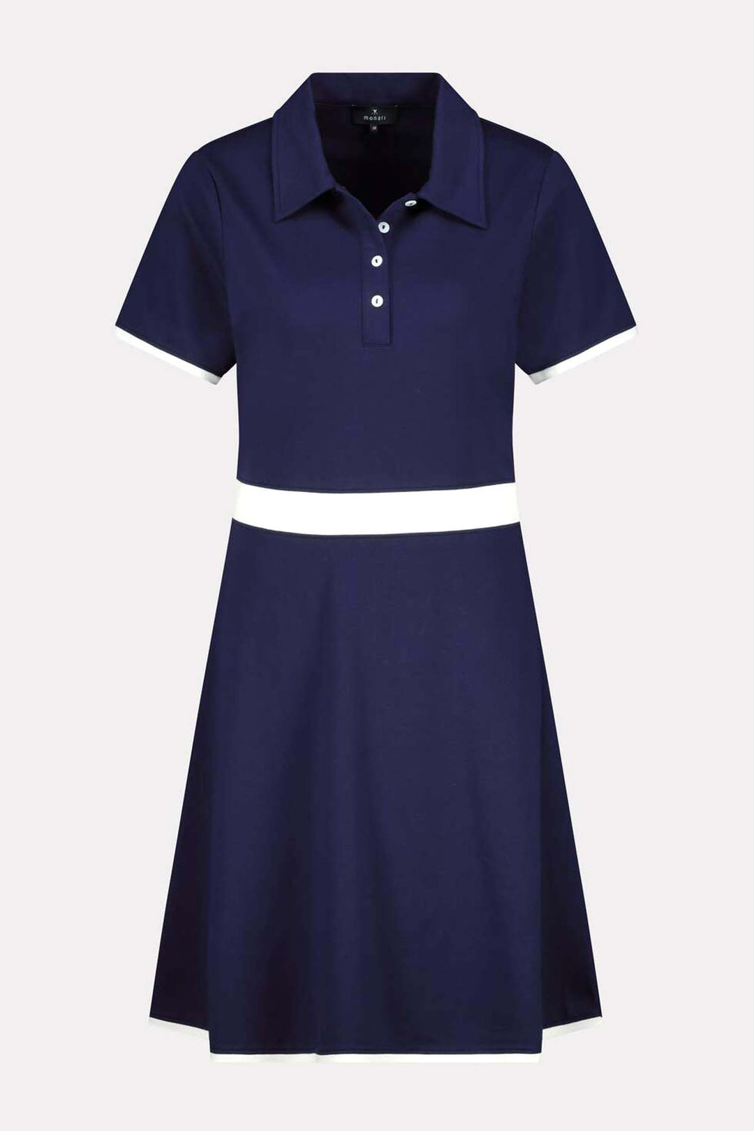 Mini Polo Dress w Contrast Stripe