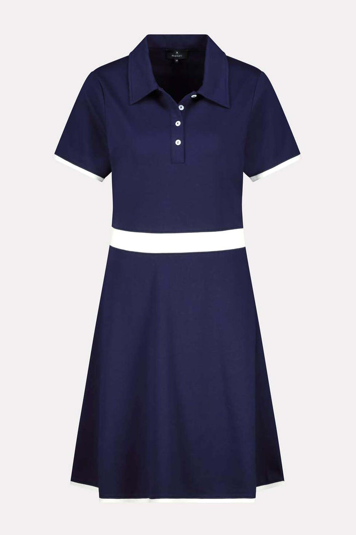 Mini Polo Dress w Contrast Stripe