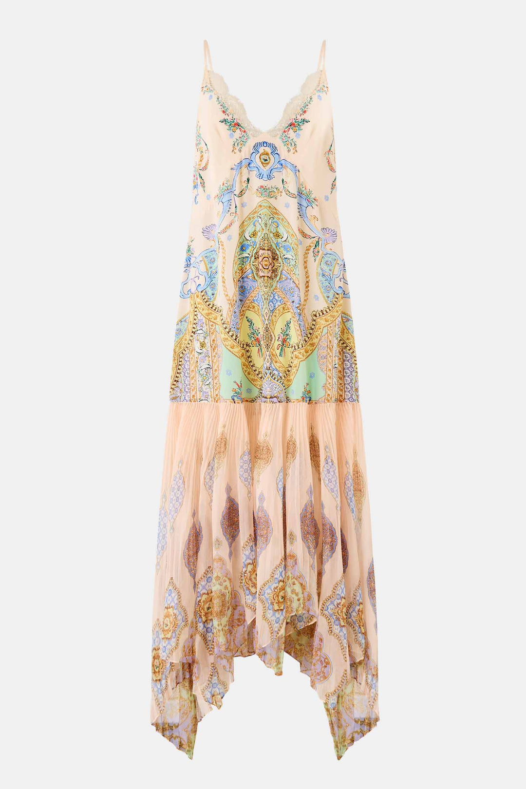 Minimal Slip w Pleated Chiffon Skirt in East of Istanbul