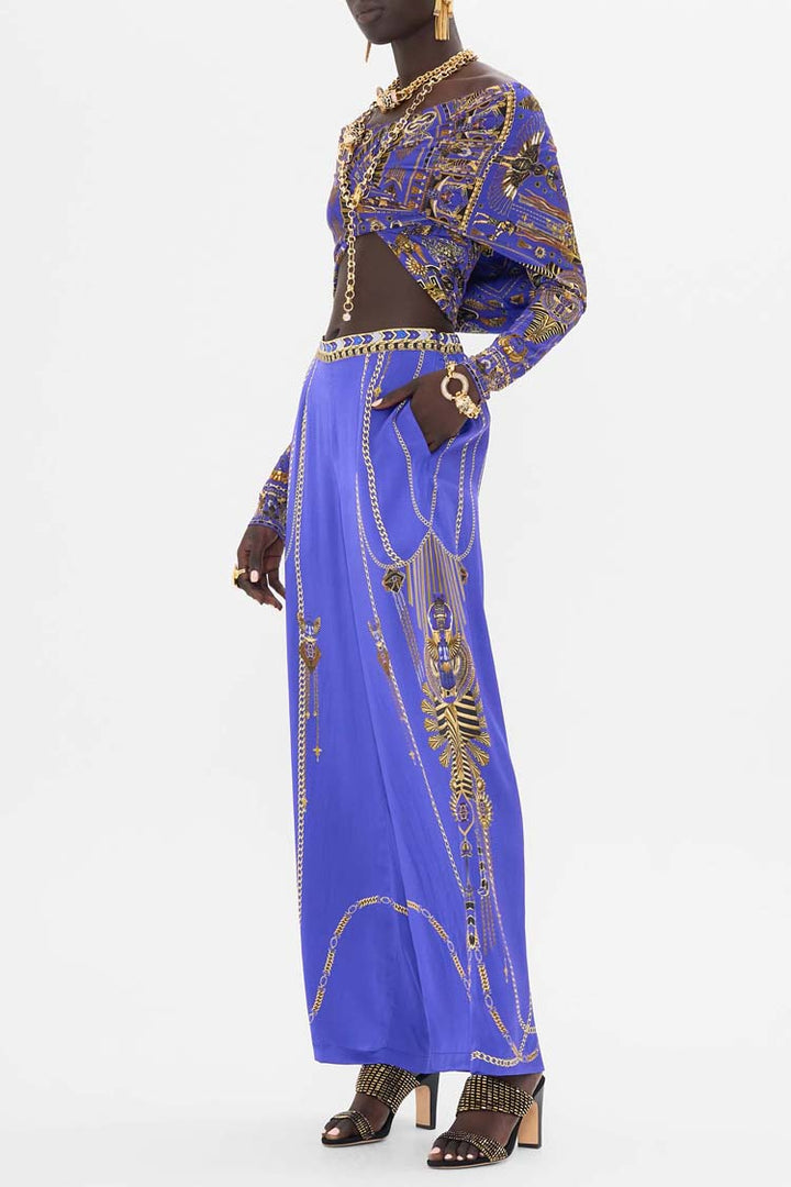 Minimal Wide Leg Pant in My Fair Pharaoh | FINAL SALE
