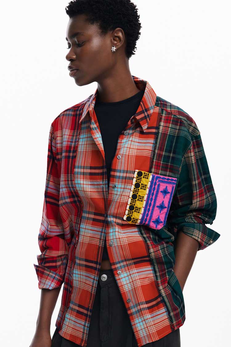 Minnesota Digital Patchwork Checkered Shirt