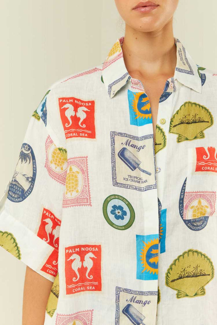 Mirage Shirt in Holiday Stamp