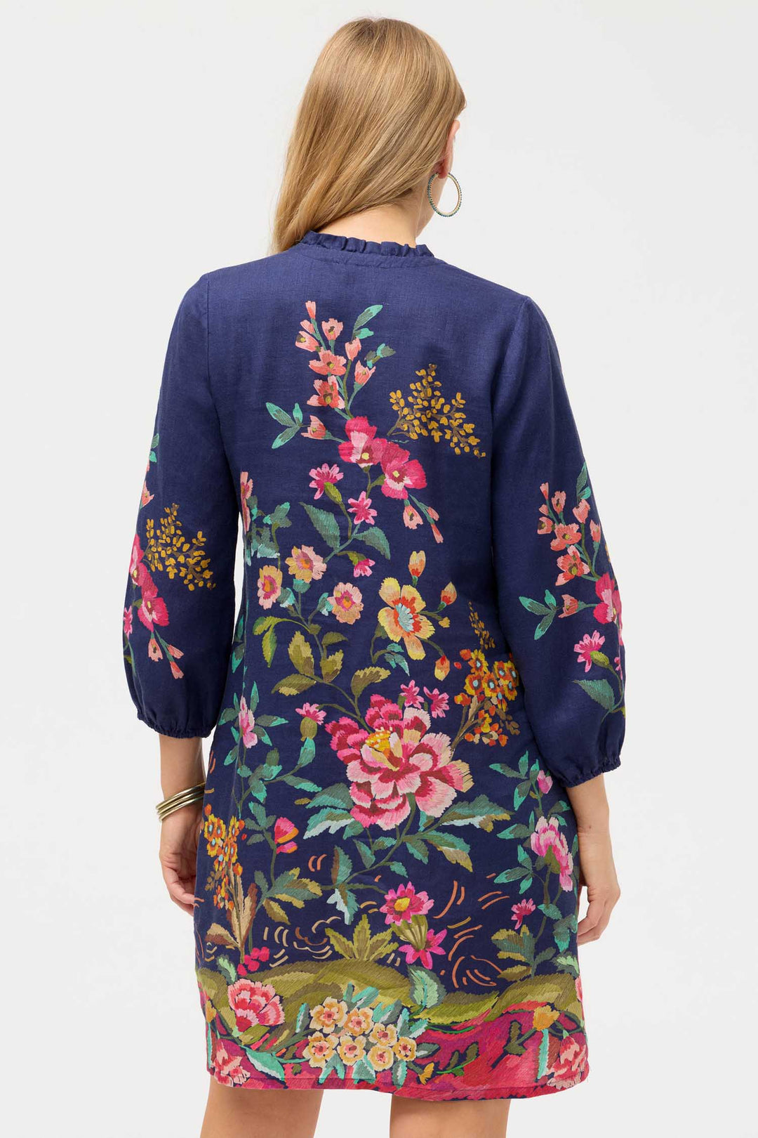 Miraze Shift Field Dress in Blue Night