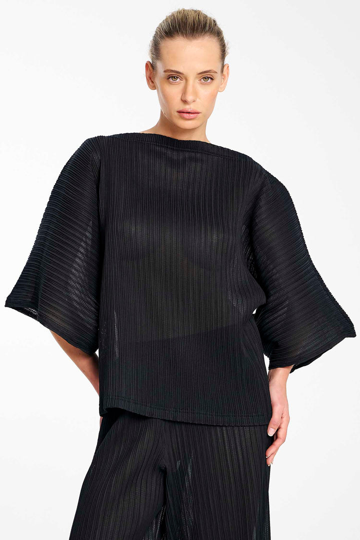 Miso Shell Shirt in Black