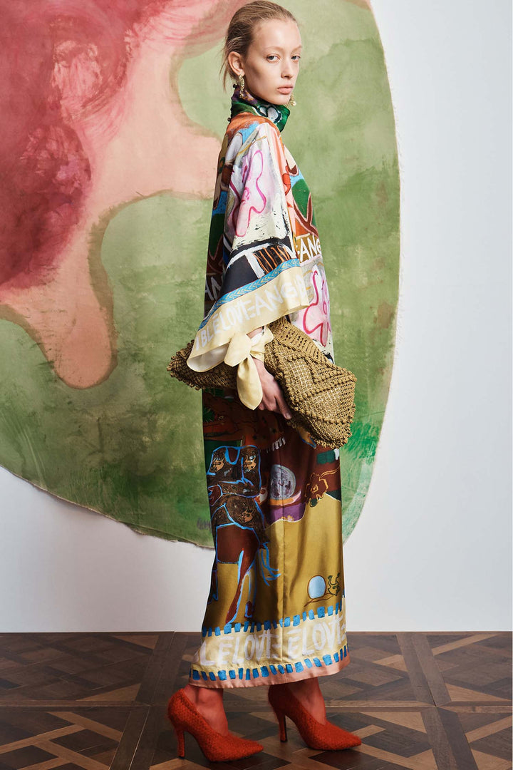 Mlak Silk Midi Dress