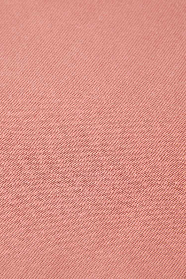 Mock Neck SS T-shirt in Weathered Pink | FINAL SALE