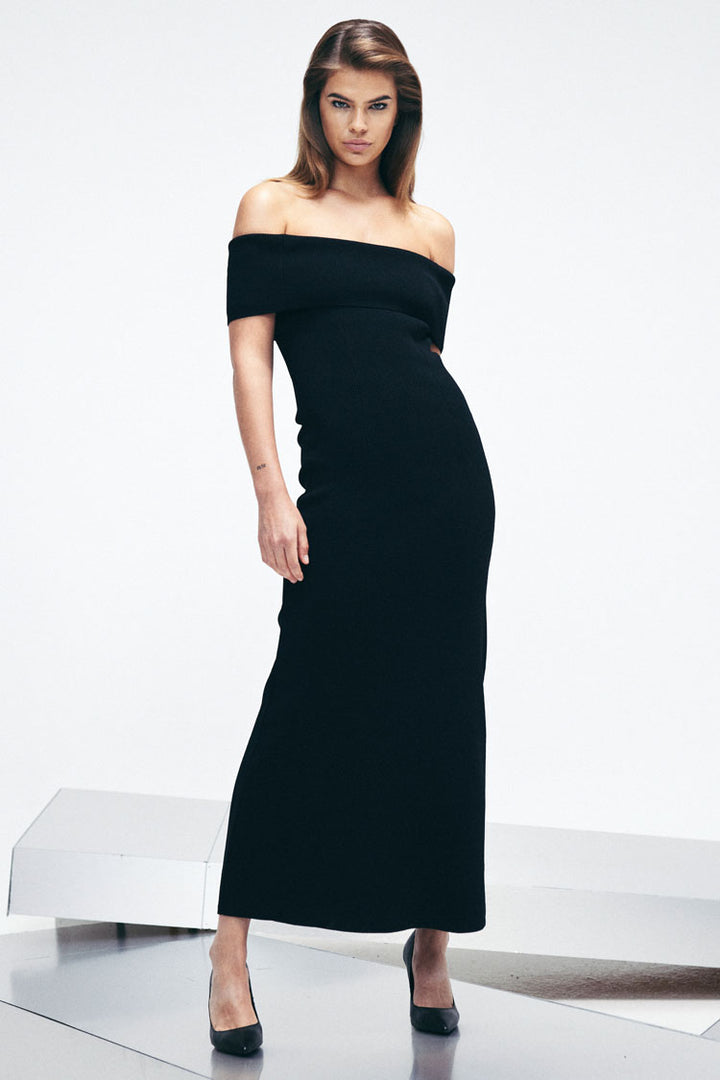 Monaco Off Shoulder Midi Dress | FINAL SALE