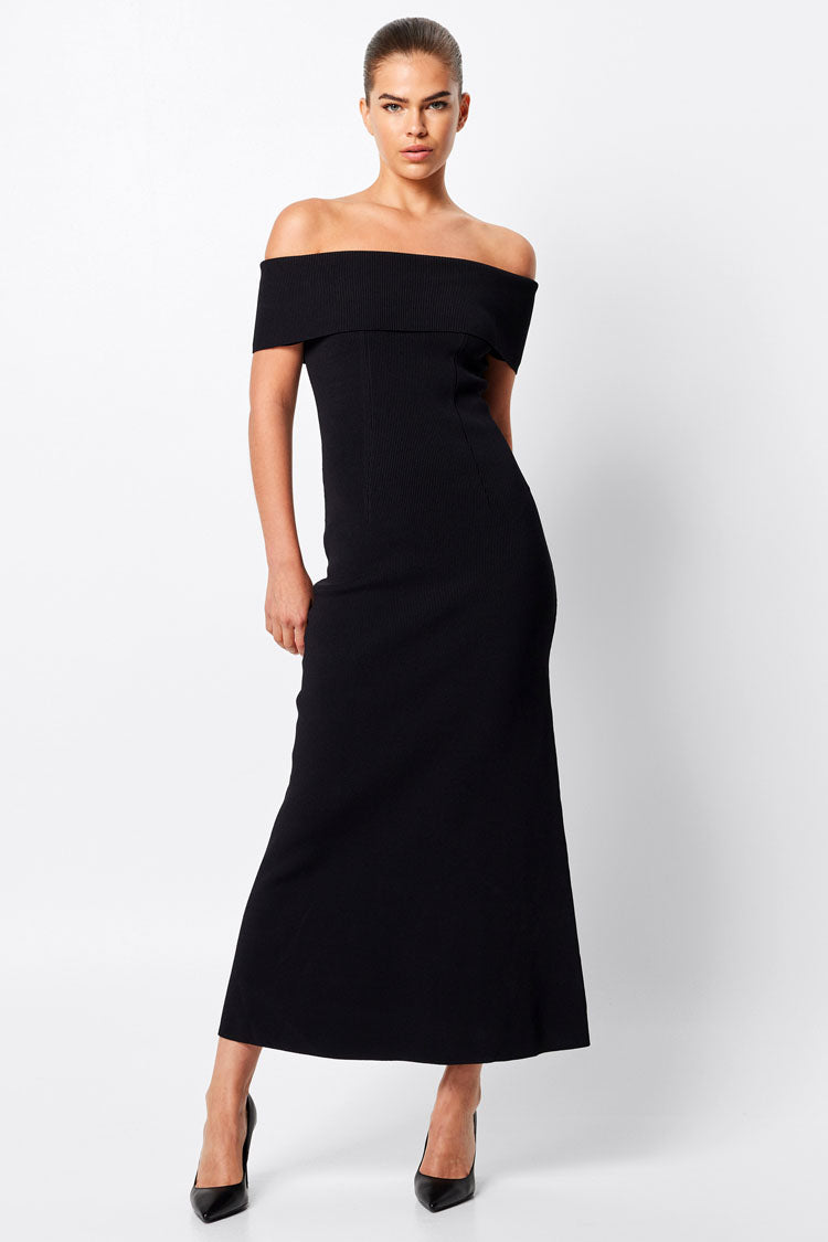 Monaco Off Shoulder Midi Dress | FINAL SALE