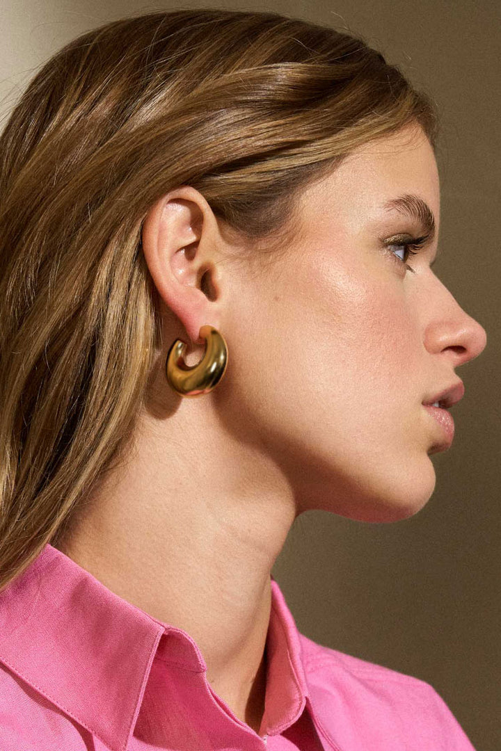 Moon Earring in Gold Vintage