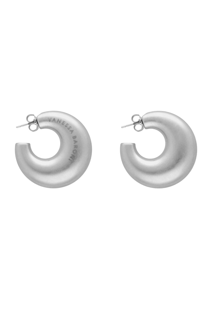 Moon Earring in Silver Vintage