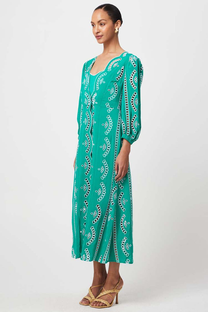 Morgan Embroidered Coat Dress | FINAL SALE