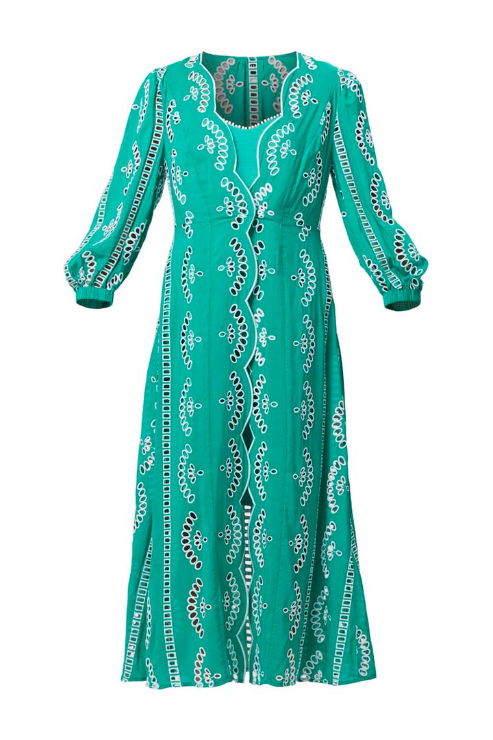 Morgan Embroidered Coat Dress | FINAL SALE