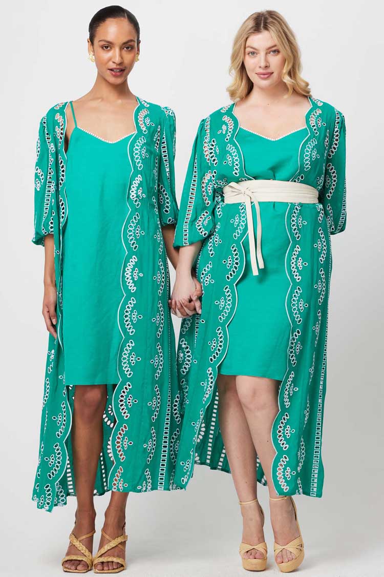 Morgan Embroidered Coat Dress | FINAL SALE