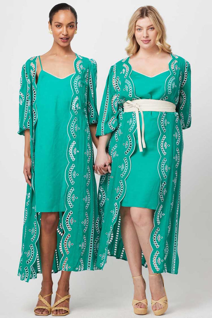 Morgan Embroidered Coat Dress | FINAL SALE