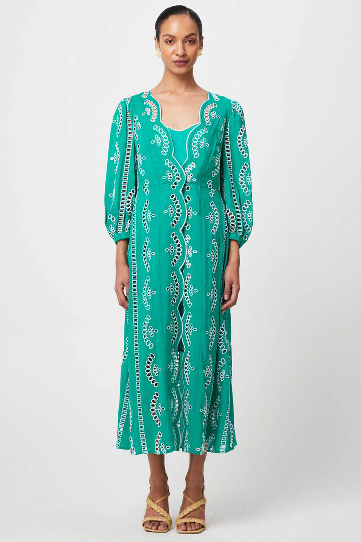 Morgan Embroidered Coat Dress | FINAL SALE
