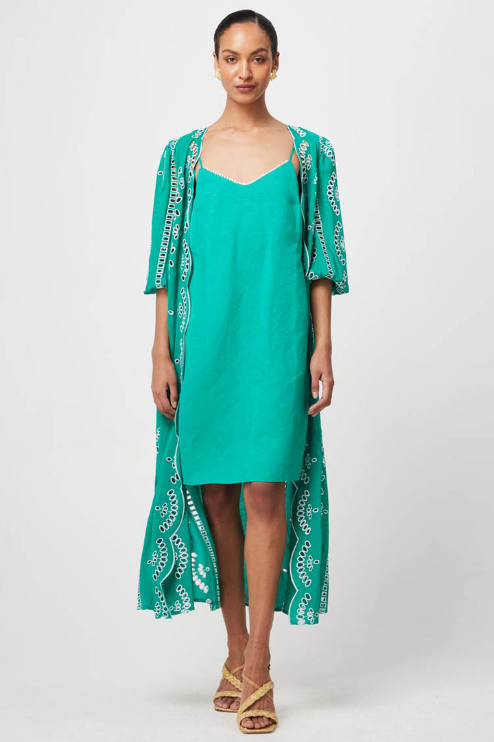 Morgan Embroidered Coat Dress | FINAL SALE