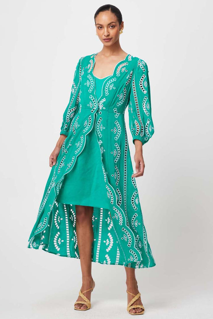 Morgan Embroidered Coat Dress | FINAL SALE