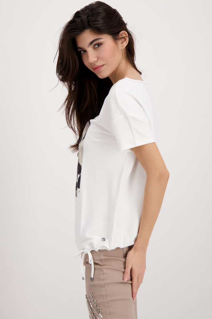 Motif Tie Sporty SS Top